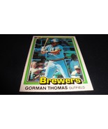 VINTAGE 1981 DONRUSS GORMAN THOMAS MILWAUKEE BREWERS #326 TRADING CARD H... - £3.06 GBP