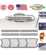 Stylish Rhinestone Car Door Handle &amp; Bowl Stickers - Universal Fit, 8 Pcs - $26.56 CAD