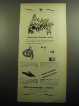 1958 Abercrombie &amp; Fitch Ad - Jaeger Sweater; Taylor&#39;s Windscope; Slippers - £14.61 GBP