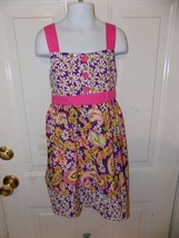 Bonnie Jean Purple Floral/Paisley Dress  Size 7 Girl's EUC - $15.33