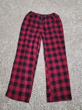 Faded Glory Authentic Sleepwear Pants Buffalo Plaid Men&#39;s Medium Fuzzy - £10.38 GBP