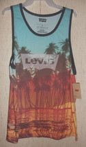 Nwt Mens Levi Strauss Levi&#39;s Beach Print Sleeveless T- Shirt / Tank Size Xxl - £18.64 GBP