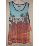 NWT MENS LEVI STRAUSS Levi&#39;s BEACH PRINT SLEEVELESS T- SHIRT / TANK  SIZ... - €20,26 EUR