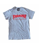 Thrasher Skateboarding Magazine Grey and red short sleeve t-Shirt size s... - £13.72 GBP