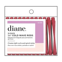 2XDiane Cold Wave Perm Rods 12 Pack- Mini Red 1/10&quot; - $19.65 CAD