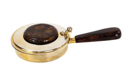Aldo Tura Italian Design Brass Lacquered Goatskin Silent Butler Mid Cent... - $394.99