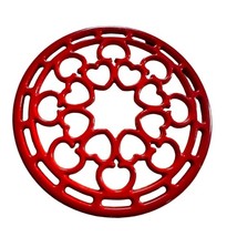 Red Hearts Cast Iron Trivet Plant Stand - £18.59 GBP