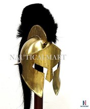 NAUTICALMART 300&quot; King Leonidas Greek Brass Spartan Helmet Cosplay Armor Costume - £159.07 GBP