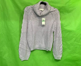 Planet Gold Juniors&#39; Cowl-Neck Sweater - Misty Lilac L. $44 - £19.17 GBP