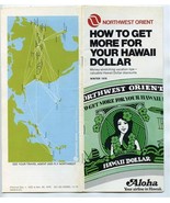 Northwest Orient Airlines How to Get More For Your Hawaii Dollar Booklet... - £21.79 GBP