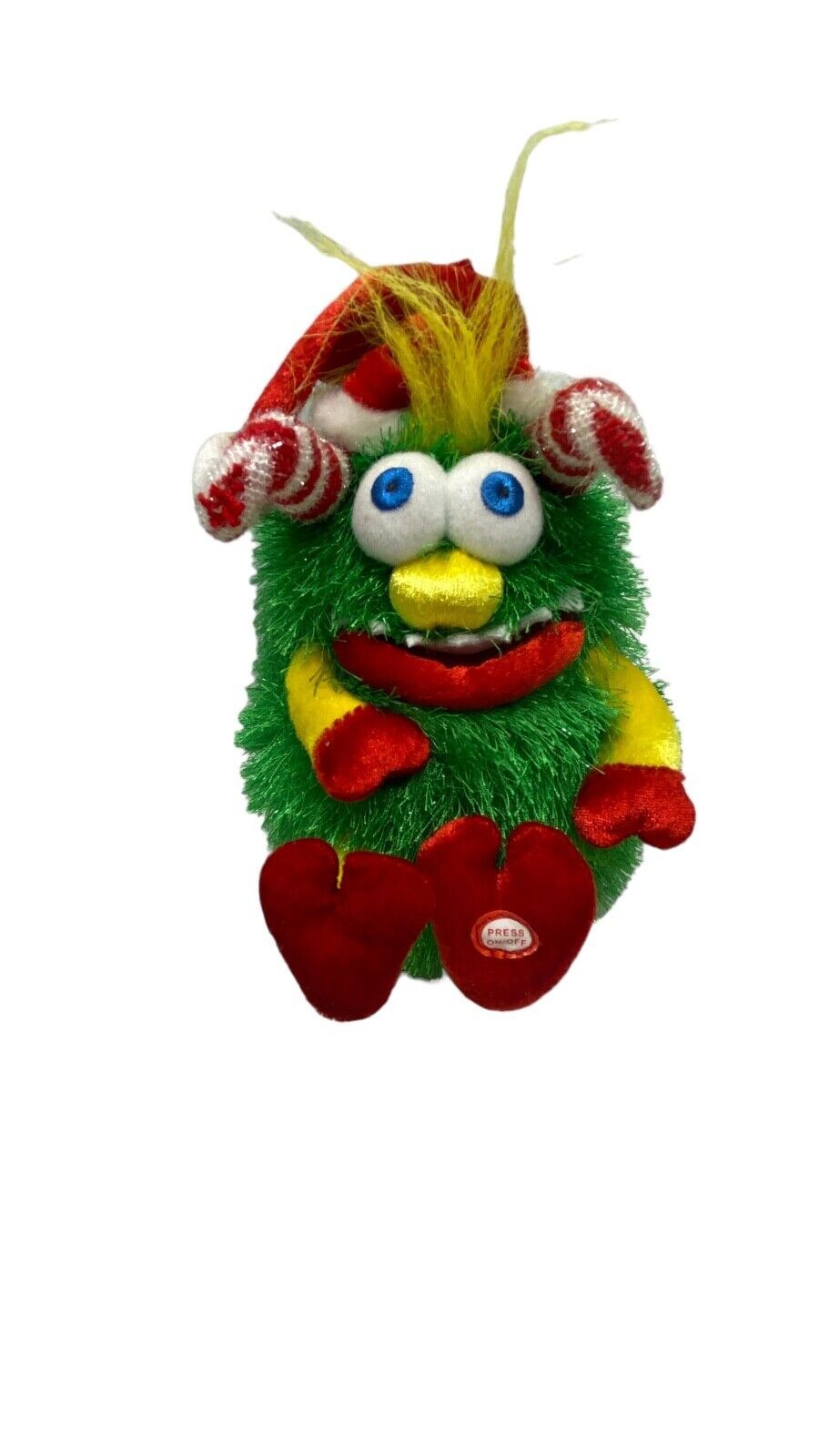 Gemmy Merry Monster Green Dancing Christmas Tree Singing Dancing Silly Toy works - $39.59