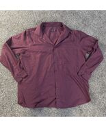Rochester No Iron Egyptian Cotton (18.5) 38/38T Shirt Top Wine Plum Red - $19.95