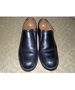 Clarks Hommes Black Tumbled Leather slip on casual Size 10.5 Men&#39;s EUC - $49.84