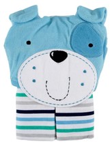 Gerber Terry Hooded Baby Bath Wrap Towel, Blue, Dog, Boy - $12.95