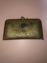 Vintage Ornate Gold Leather Nail Set, Kiss Clasp Manicure Set, *READ* - $9.89