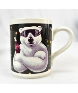 Vintage 90s Coca Cola Polar Bear Sunglasses Coffee Cup Mug  - €18,72 EUR