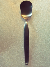 Noritake Fantasy Pattern Stainless Steel Ice Cream Spoon Satin Frost - $8.00