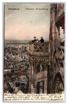 Cathédrale Notre Dame de Strasbourg View From Tower France UDB Postcard U25 - £3.85 GBP