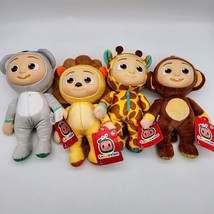 Cocomelon Jj Baby Doll 8” Plush Lion Koala Monkey Giraffe Set Lot 4 Netflix New - £27.22 GBP