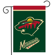 Minnesota Wild Garden Flag Nhl Licensed 12.5&quot; X 18&quot; Briarwood Lane - £17.21 GBP
