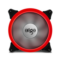 Aigo Red Halo Led 140Mm Pc Cpu Computer Case Cooling Ring Clear Quite Fan - $14.99