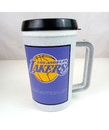 Vintage NBA Los Angeles Lakers 32oz Gray &amp; Purple Tumbler Travel Mug - $16.82