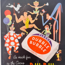 1953 Fleer&#39;s Dubble Bubble Gum Advertisement Ringling Brothers Circus F15S - $39.99