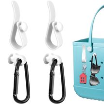 4Pcs Hooks Set Accessories Compatible for Bogg Bag, Insert Carabiner Key Chain H - £7.85 GBP
