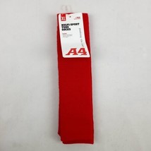 A4 S8005 Mens Womens Youth Moisture Wicking Multi-Sport Tube Socks Red - $8.86