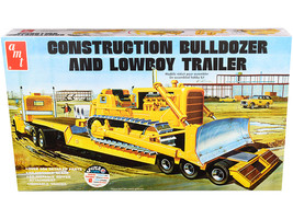 Skill 3 Model Kit Construction Bulldozer and Lowboy Trailer Set of 2 pieces 1/25 - £95.27 GBP