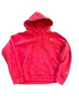 Champion X Uo Red Reverse Weave C Logo Pullover Hoodie Sweatshirt S L - £20.38 GBP