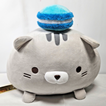 Sasurai No Tabineco Jumbo Plush YM-10021 Gray Mikemura Blue Macaron Ufo With Tag - $19.95