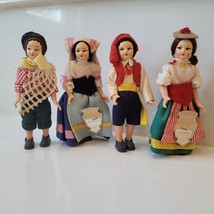 Lot 4 Vintage Eros 5&quot; Dolls Made In Italy Napoli Genova Tags - £47.15 GBP