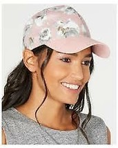 INC Floral Suede Baseball Cap One Size Pink NWT - £11.20 GBP
