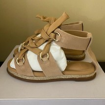 ALEXANDRE BIRMAN Clarita bow-detailed lace-Suede sandals - £38.94 GBP