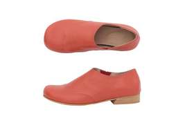 Women&#39;s Orange Loafer Slips On Derby Toe Flat Leather Luxury Party Wear ... - $127.39