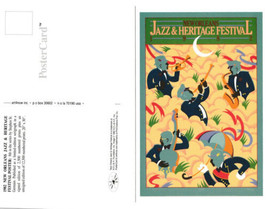 1982 New Orleans Jazz Festival Poster Post Card St Germain - £4.48 GBP
