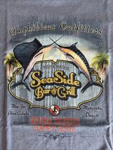 Amphibious Outfitters Men's T-Shirt XXL Seaside Bar &amp; Grill Happy Hour S... - $21.84