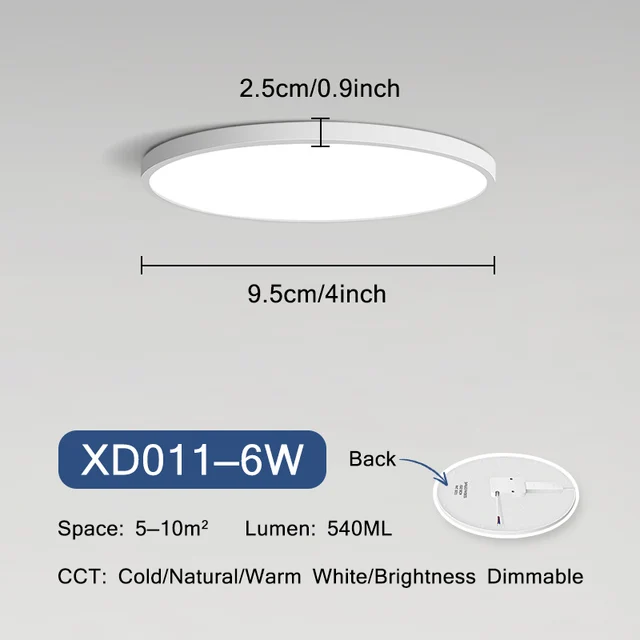 20inch Large LED Ceiling Lamps Brightness Dimmable with Remote Control for Livin - £139.07 GBP