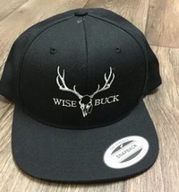 Black Wise Buck SnapBack Hat Country Hunting NEW - £16.07 GBP