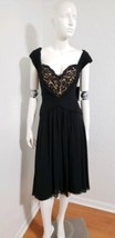 Tadashi Silk Formal Cocktail Sexy Little Black Dress Women&#39;s Sz 8 $368 NWT - £69.04 GBP