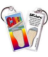 Cancun FootWhere® Souvenir Keychain. Made in USA - $7.99