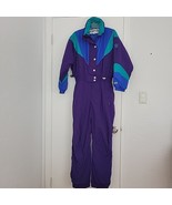 FERA Skiwear Snowsuit One Piece Vtg 80s 90s Womens Sz 12 Colorblock Brig... - $125.00