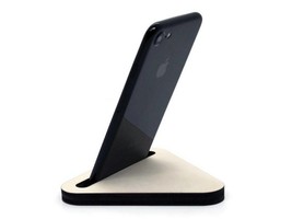 Triangle Laser-Cut Wooden Phone Stand, Unique Smart Working Accessory for Men an - $6.00