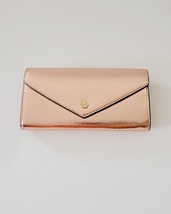 Michael Kors Jet Set Travel Large Envelope Continental Wallet Metallic Primrose - £55.37 GBP