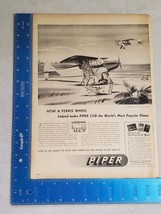 Piper Aircraft Corp. 1946 Magazine Advertisement Airplane - £13.20 GBP