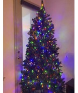 Martha Stewart 7.5&#39; Long Needle Pine Tree Multicolor Lights - £224.10 GBP