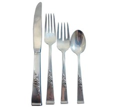 Classic Rose by Reed &amp; Barton Sterling Silver Flatware Set For 8 Service 32 Pcs - £1,442.90 GBP