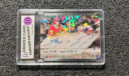 Shohei Ohtani, Ronald Acuna Jr Cracked Ice Holographic Custom Autograph ... - $8.00