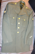 Usgi Us Army Authorized Serge AG-344 Dress Green Uniform Jacket Coat 39S - £32.36 GBP